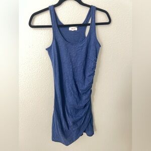 Goldie Women's Ruched Blue Tank dress